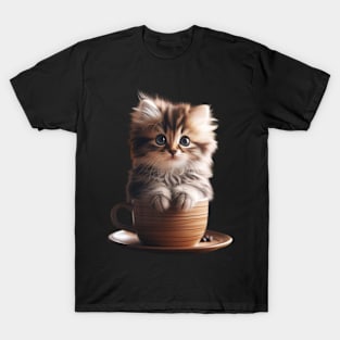 Whiskers & Espresso: A Meow-tastic Café Experience T-Shirt